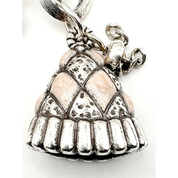 Brighton “Let It Snow” Charm Bracelet - Silver Enamel Crystal - Rare Collectible - Picture 11 of 14